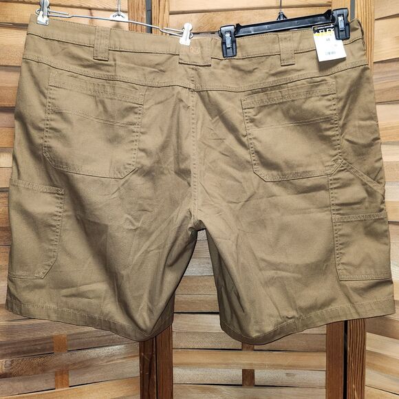 NWT Noble Outfitters Flex Canvas Carpenter Shorts Men 48 Tobacco Brown Cotton - Picture 7 of 7